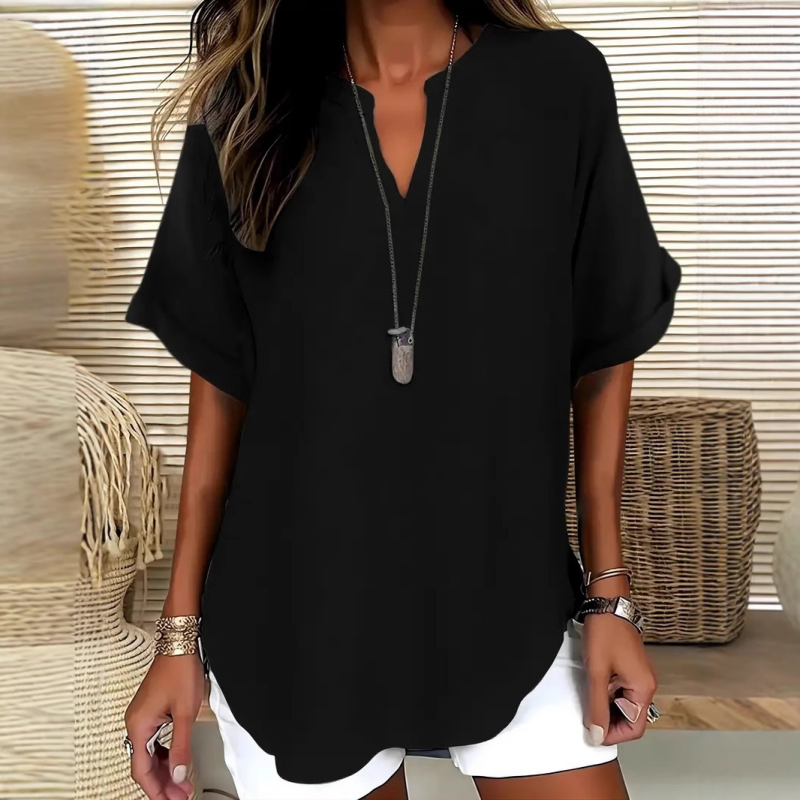 Daniela | Lightweight V-Neck Top
