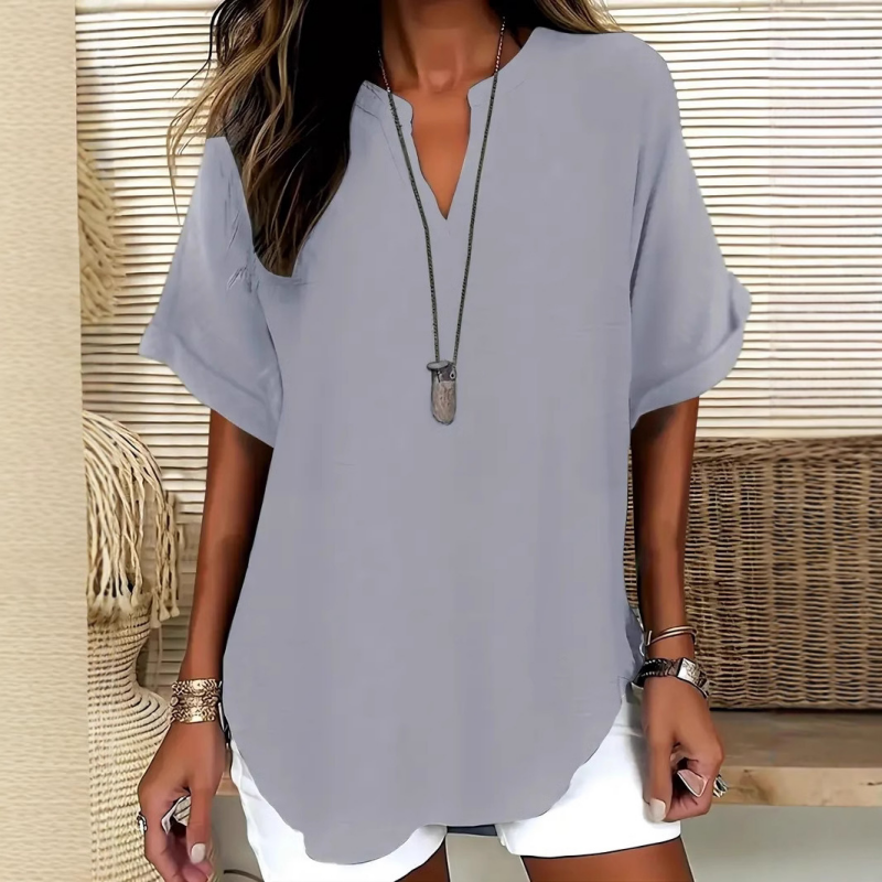 Daniela | Lightweight V-Neck Top