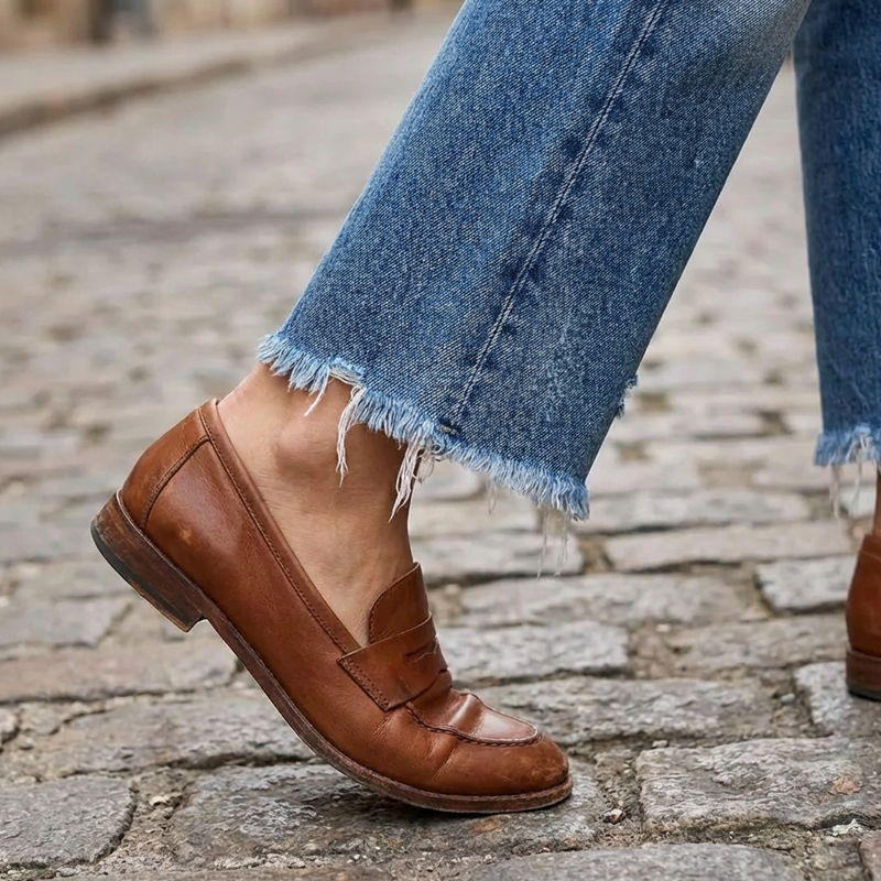 Nora | Retro Straight Cut Short Jeans