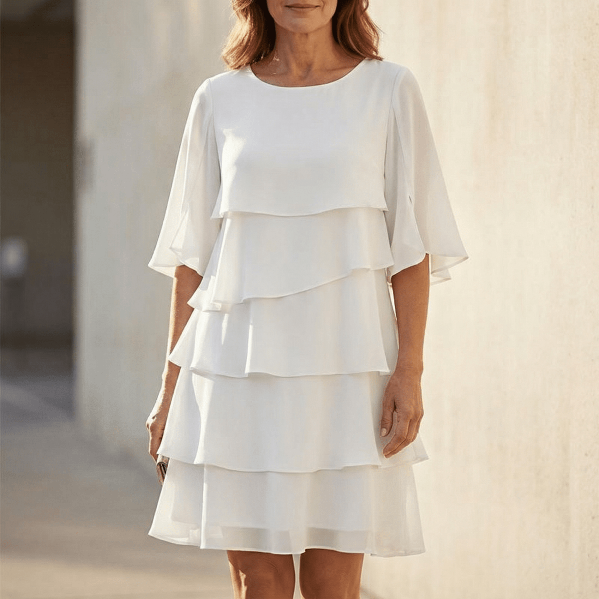 Tammsin | Women's Tiered Ruffle Midi Dress