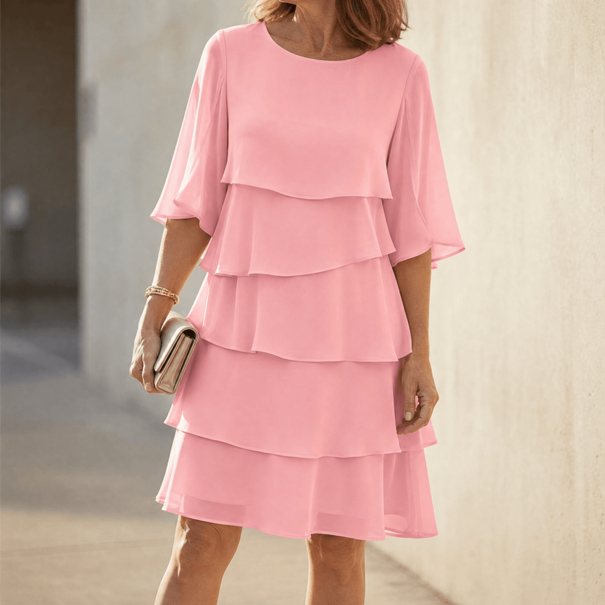 Tammsin | Women's Tiered Ruffle Midi Dress