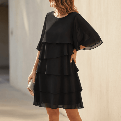 Tammsin | Women's Tiered Ruffle Midi Dress