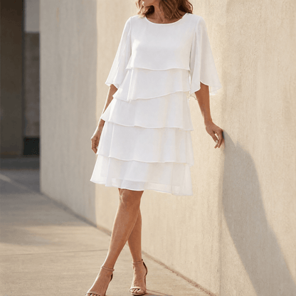 Tammsin | Women's Tiered Ruffle Midi Dress
