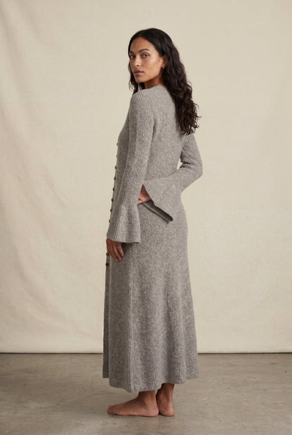 Celeste | Women's Ribbed Maxi Cardigan, Longline Knit