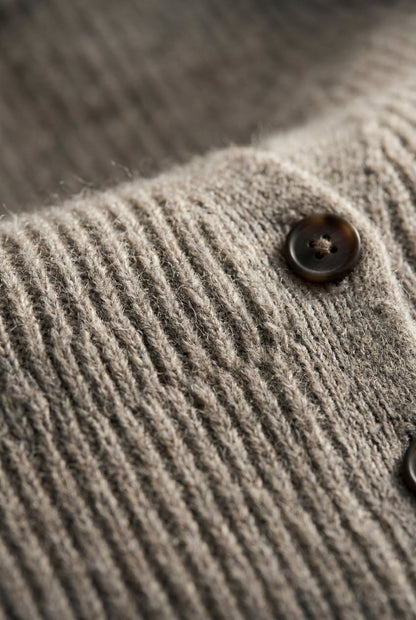 Celeste | Women's Ribbed Maxi Cardigan, Longline Knit