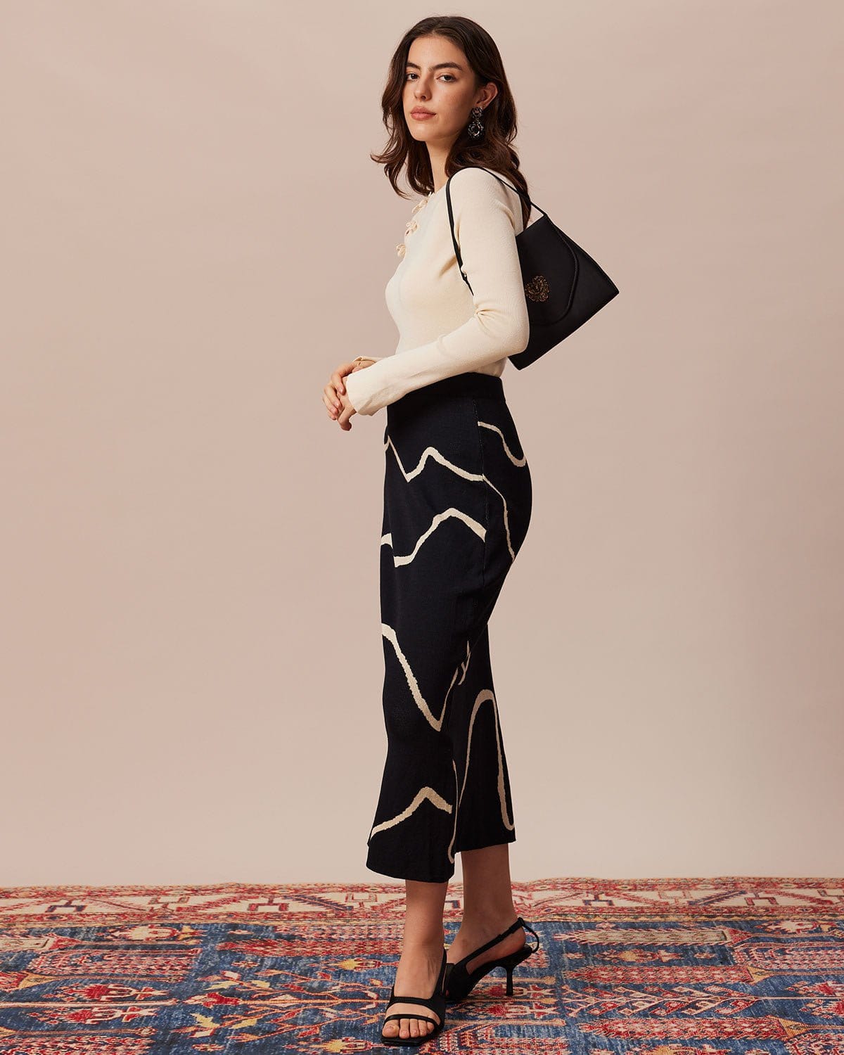 Wren | Women's Ribbed Cut-Out Bowknot Knit Top