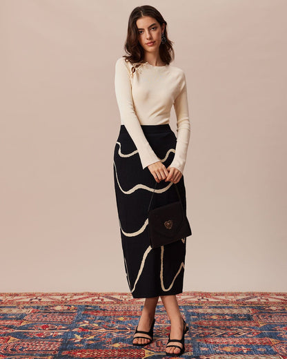 Wren | Women's Ribbed Cut-Out Bowknot Knit Top