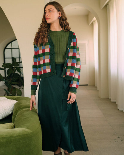 Priya | Women's Round Neck Ribbed Knit Sweater