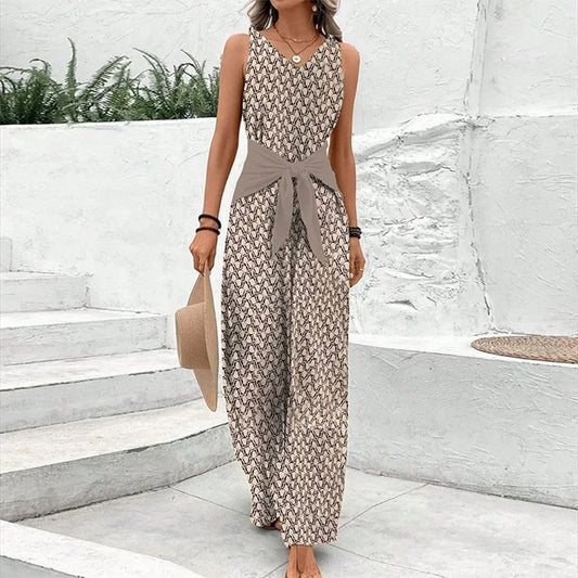 Eliana | Sleeveless Round Neck Jumpsuit