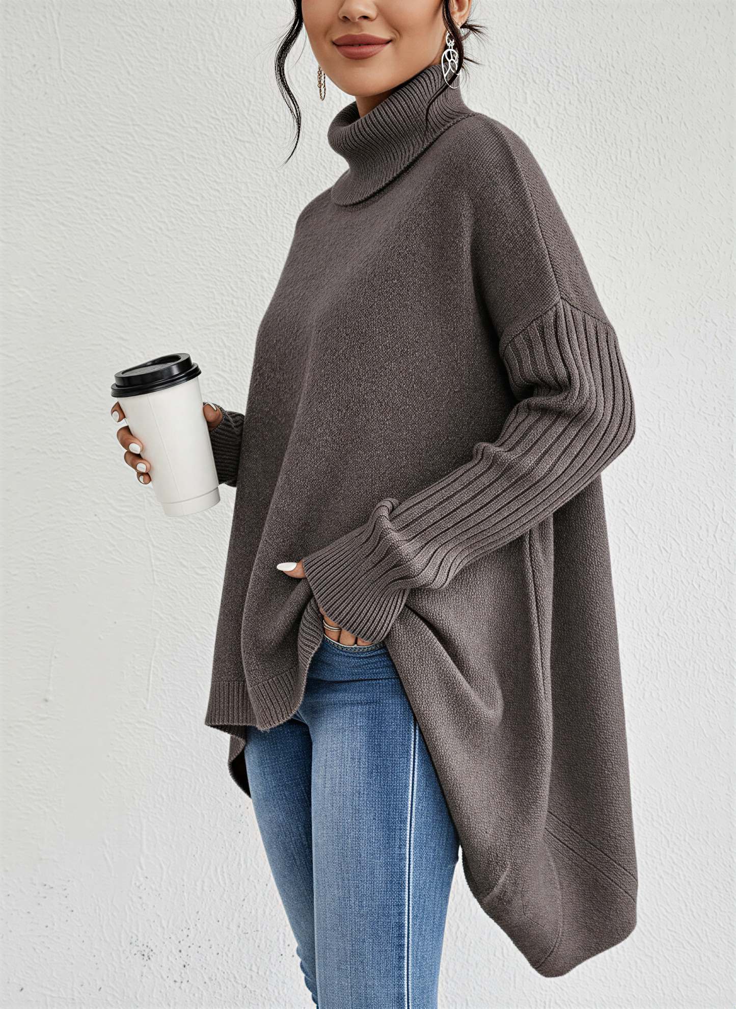 Kristin | Oversize Turtleneck Jumper for Women
