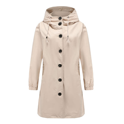 Olivia | Women's Hooded A-Line Coat