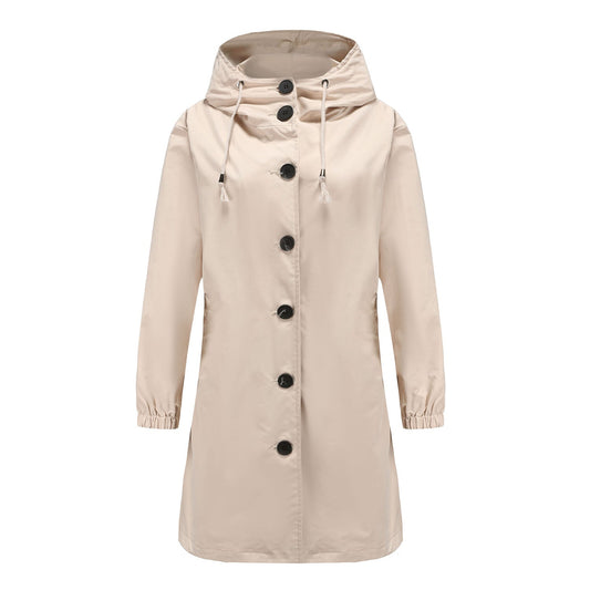 Olivia | Women's Hooded A-Line Coat
