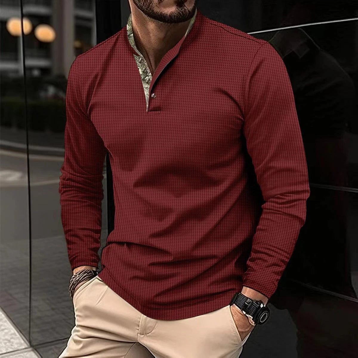 Sebastian | Men's Slim-Fit Long Sleeve Shirt