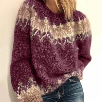 Astrid | Women's Nordic Fair Isle Knit Sweater