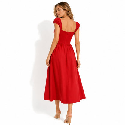 Galadriel | Women's Sweetheart Corset Midi Sundress