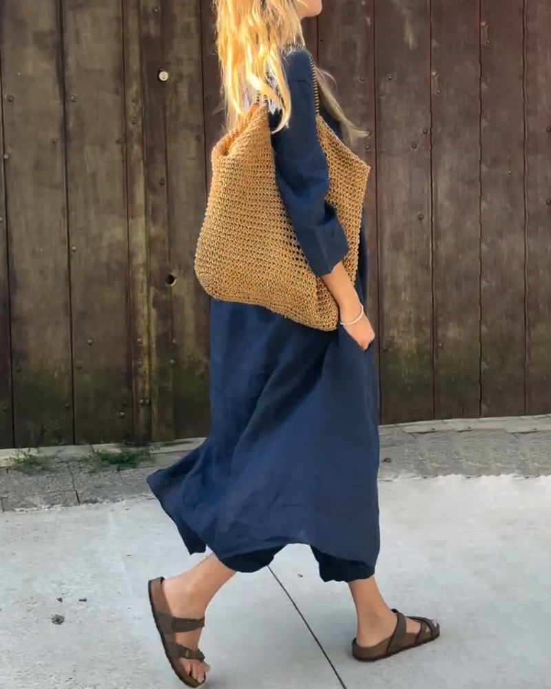 Brenna | Relaxed Linen Wide Leg Pants Co-Ord Set