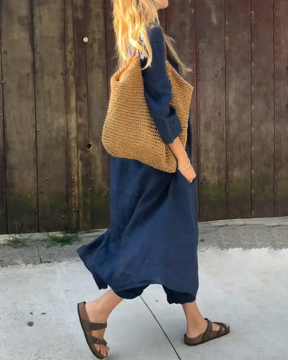Brenna | Relaxed Linen Wide Leg Pants Co-Ord Set