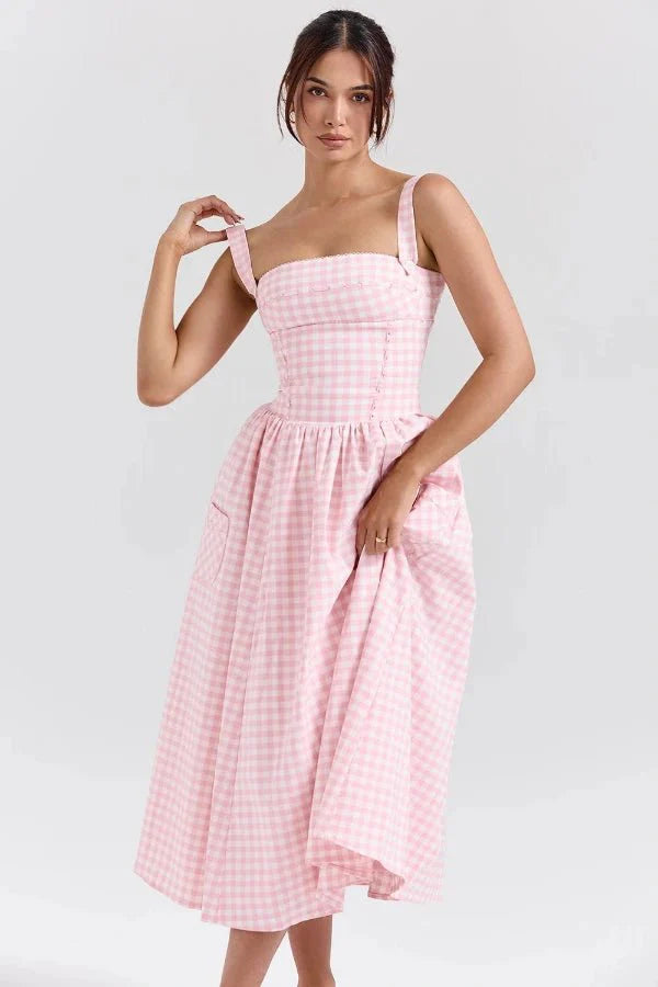 Bridie | Flowy Pleated Midi Sundress