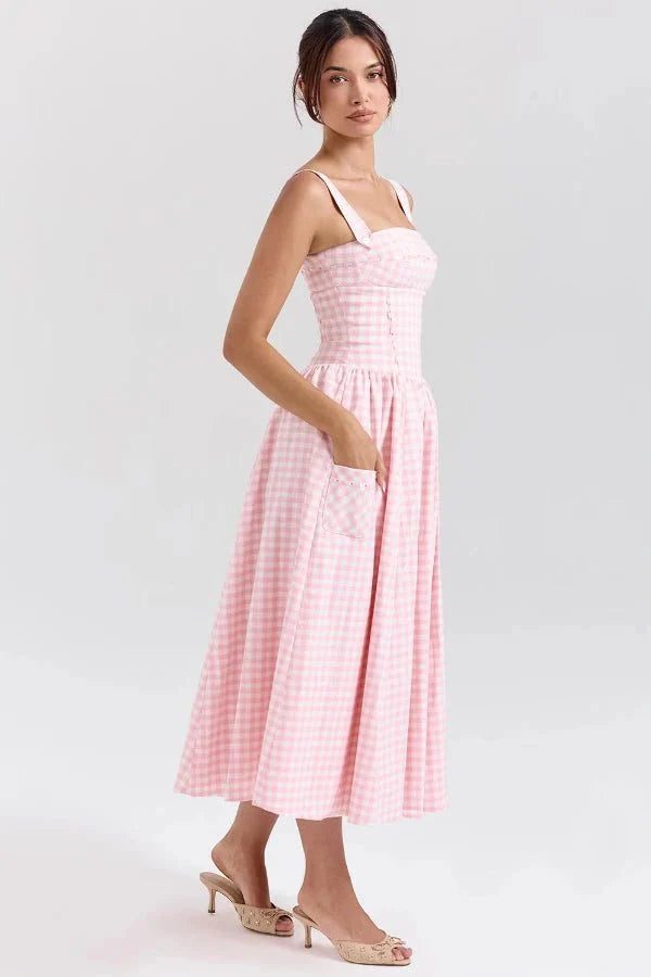 Bridie | Flowy Pleated Midi Sundress