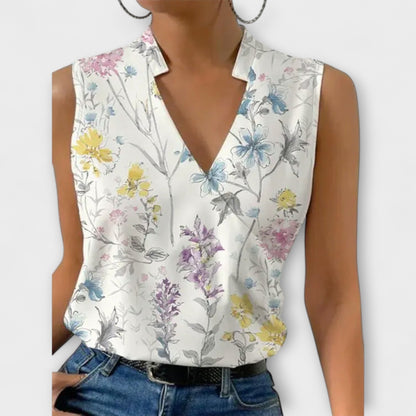 Jenna | Surplice Draped V-Neck Wrap Blouse