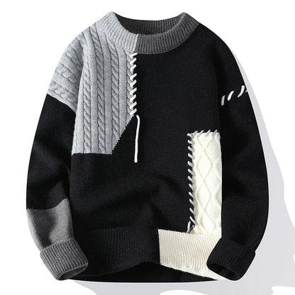 John | Men's Color Block Knit Sweater