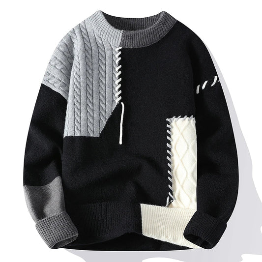 John | Men's Color Block Knit Sweater