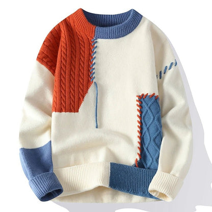 John | Men's Color Block Knit Sweater