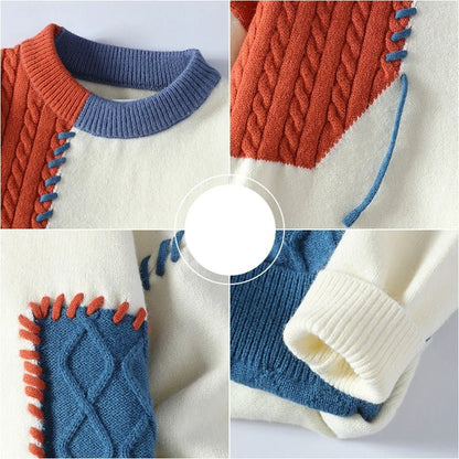 John | Men's Color Block Knit Sweater