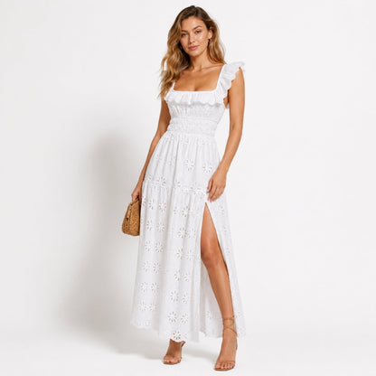 Eponine | Women's Eyelet Lace Maxi Dress