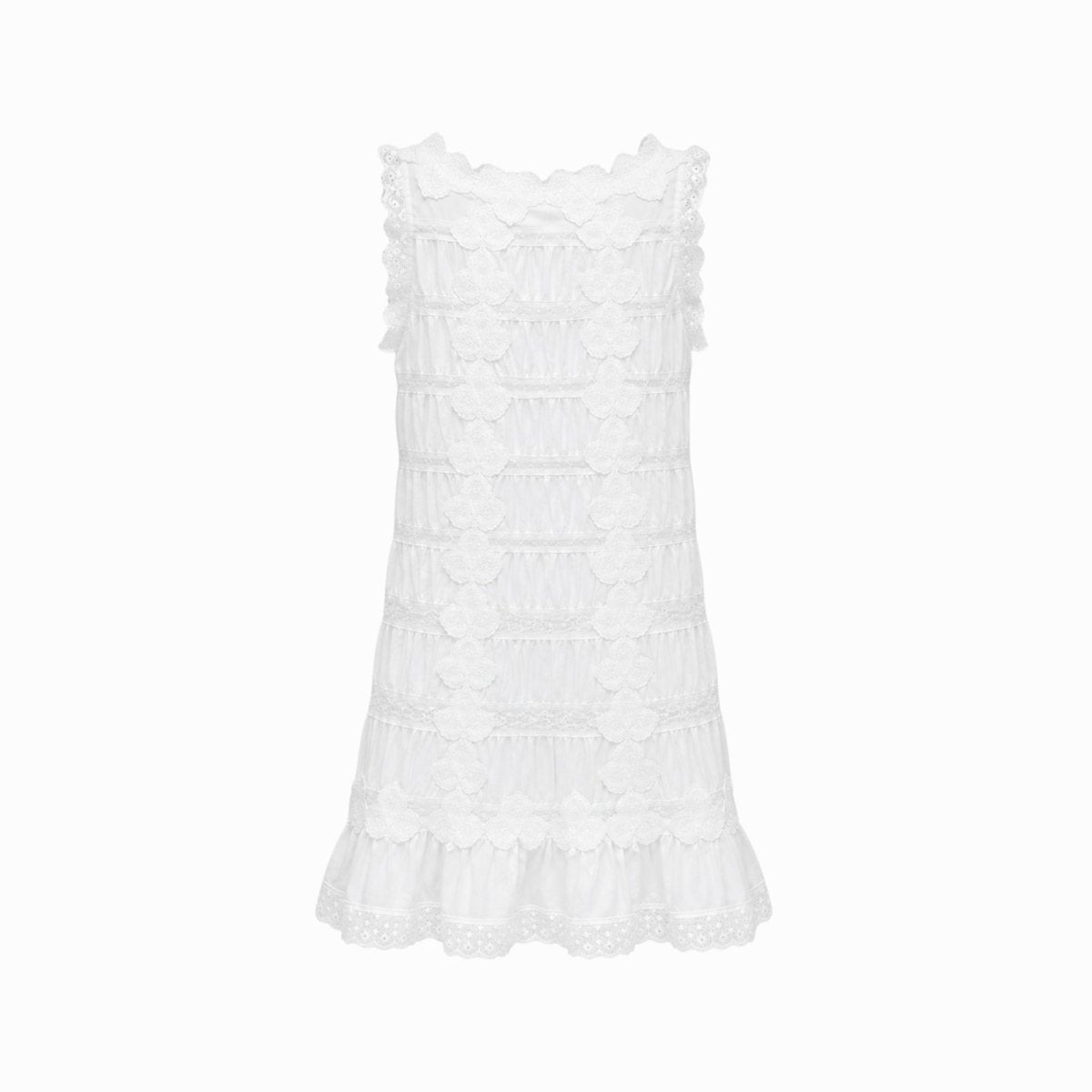 Everild | Women's Lace Tiered Mini Dress