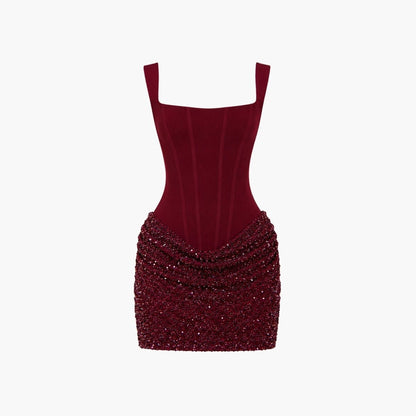 Delaina | Women's Sequin Corset Mini Dress
