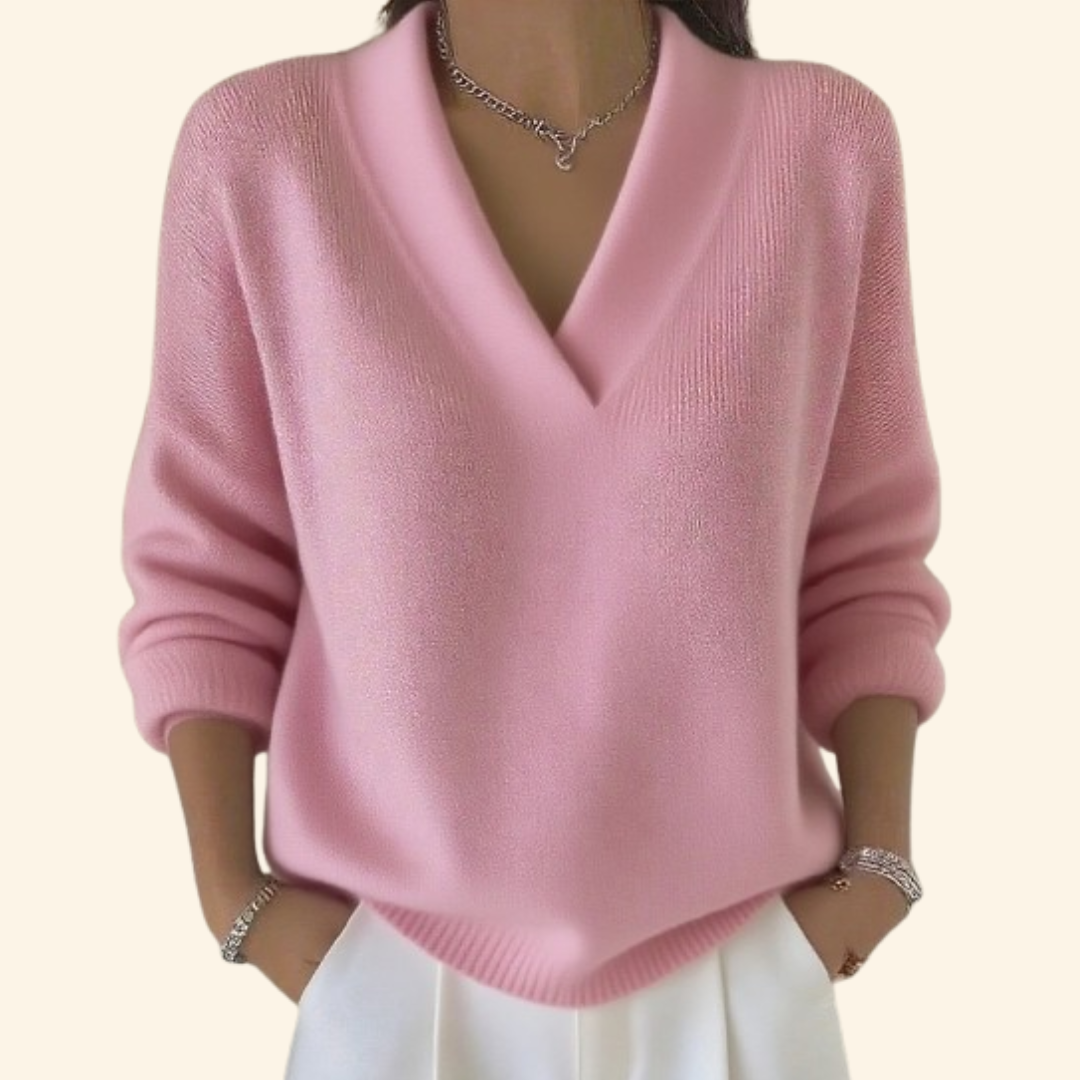 Marina | Relaxed Fit V-Neck Sweater