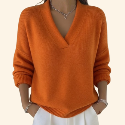 Marina | Relaxed Fit V-Neck Sweater