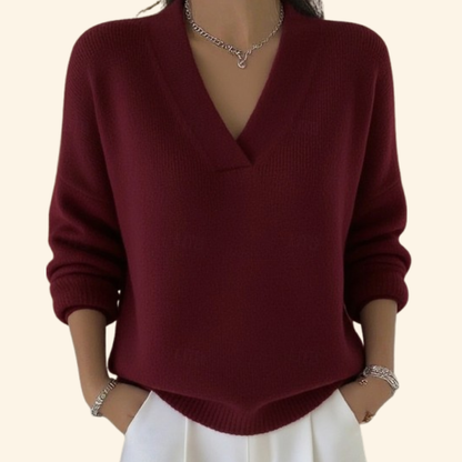 Marina | Relaxed Fit V-Neck Sweater