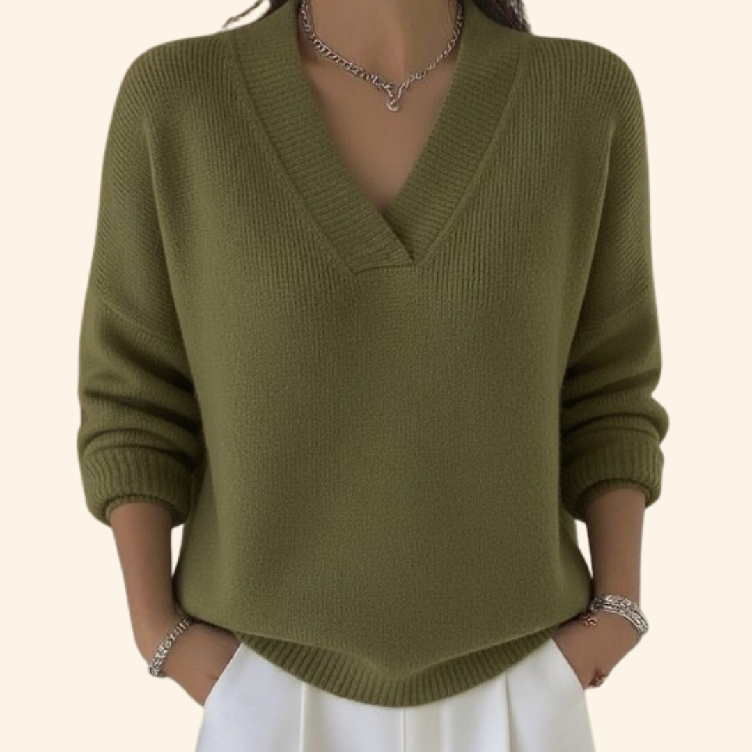 Marina | Relaxed Fit V-Neck Sweater