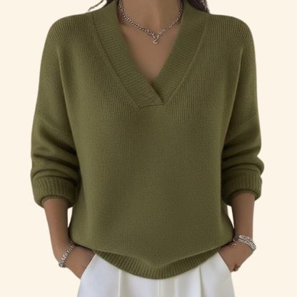Marina | Relaxed Fit V-Neck Sweater