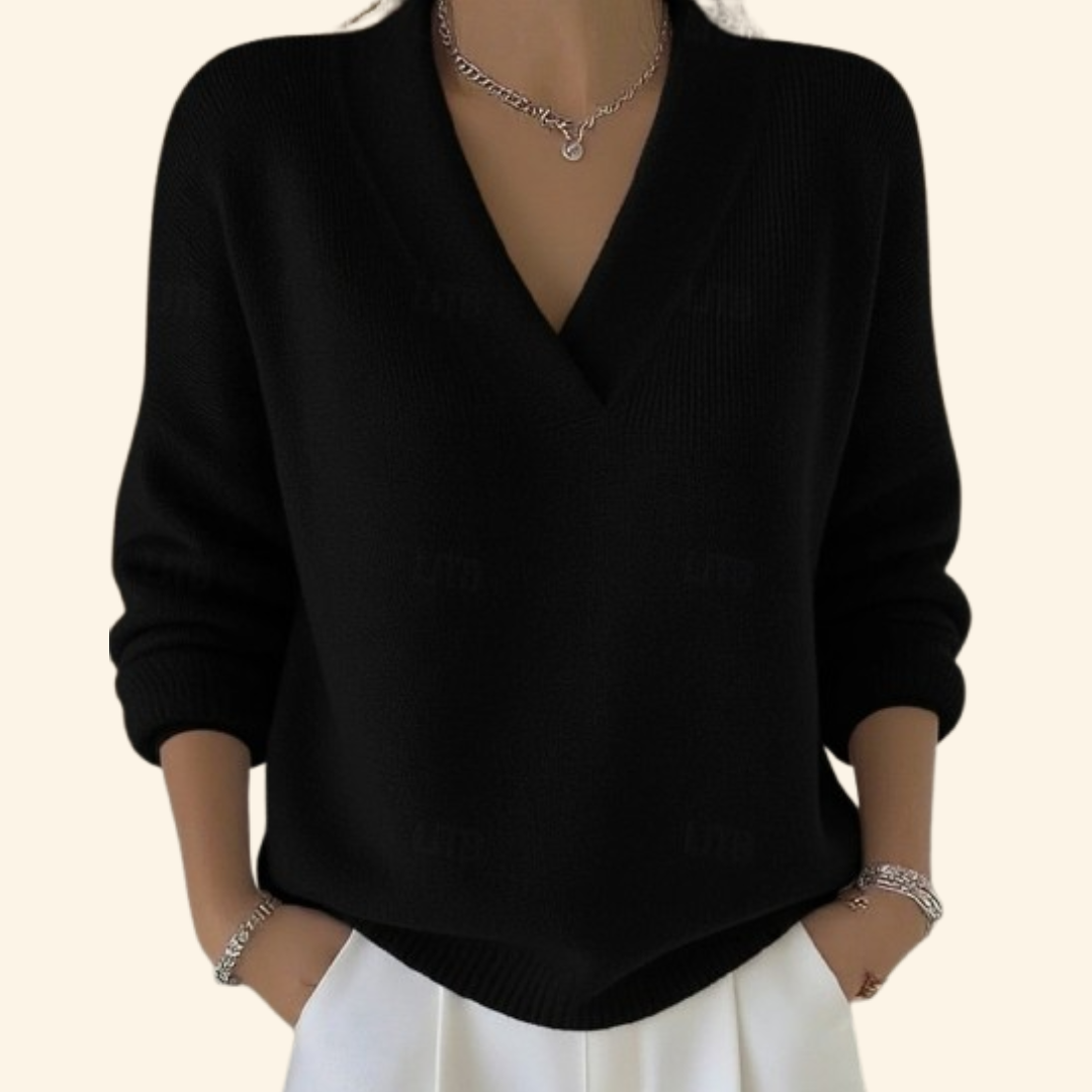 Marina | Relaxed Fit V-Neck Sweater