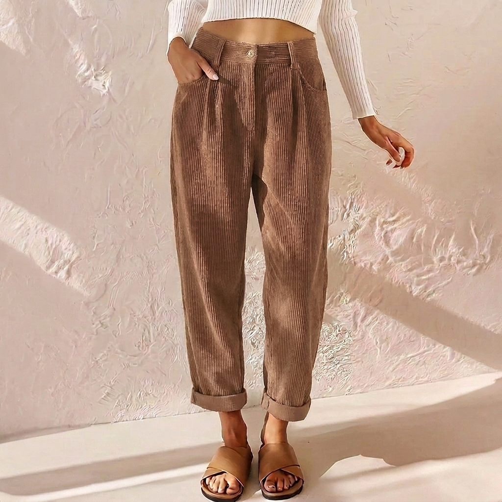 Riley | Women's Wide Leg Corduroy Pants