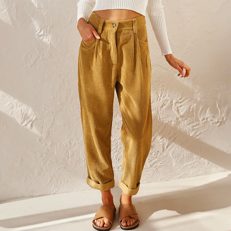 Riley | Women's Wide Leg Corduroy Pants