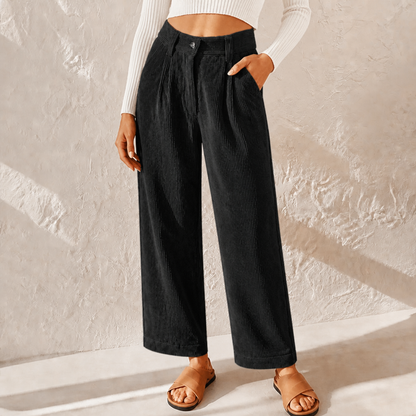 Wren | Women's Wide Leg Corduroy Pants, High Waist