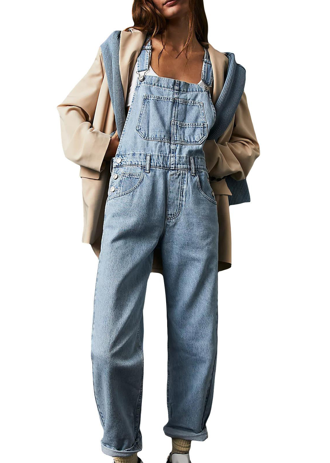 Cleo | Women's Casual Straight Leg Jumpsuit