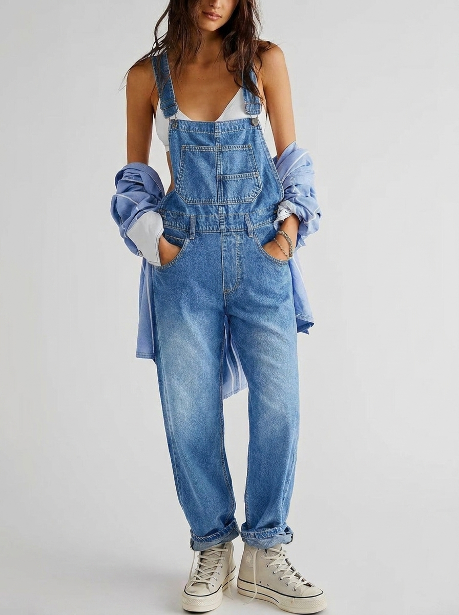Cleo | Women's Casual Straight Leg Jumpsuit
