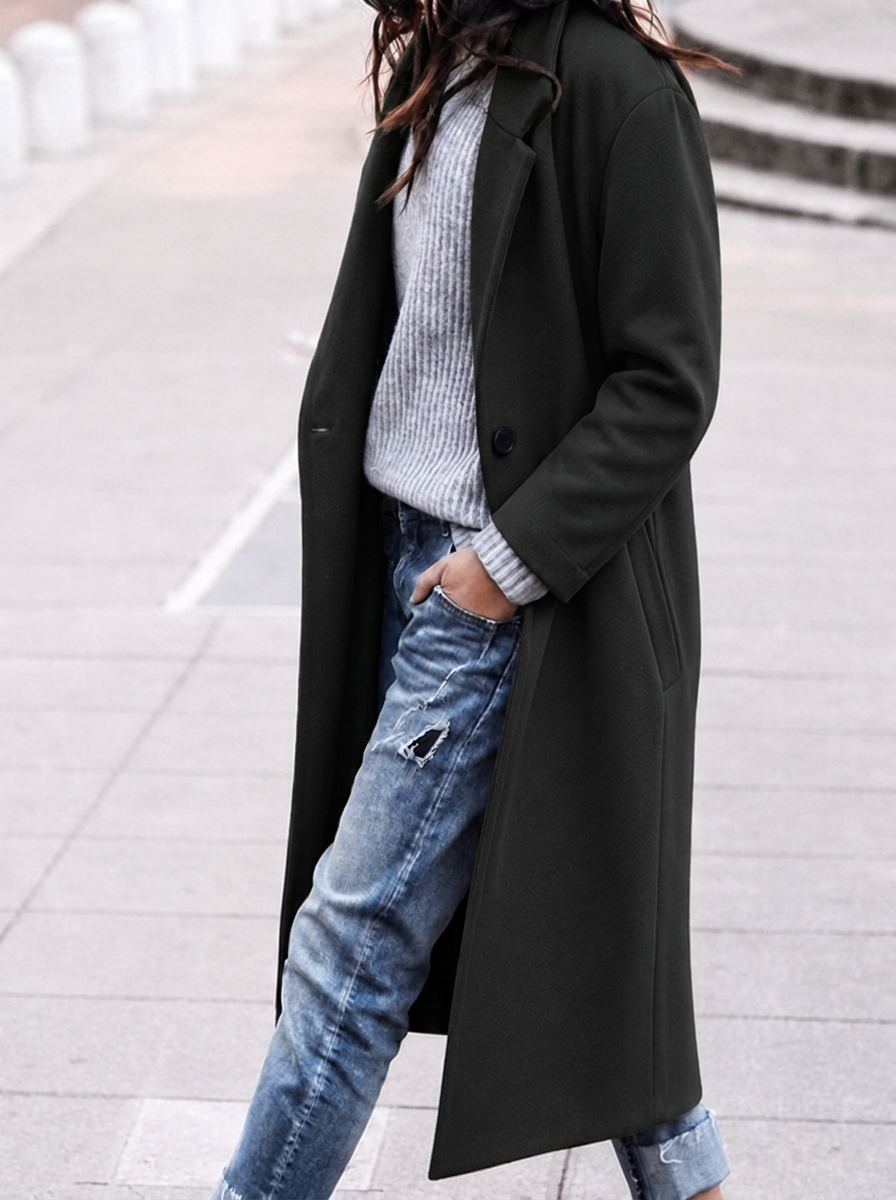Lara | Women's Oversized Lapel Trench Coat