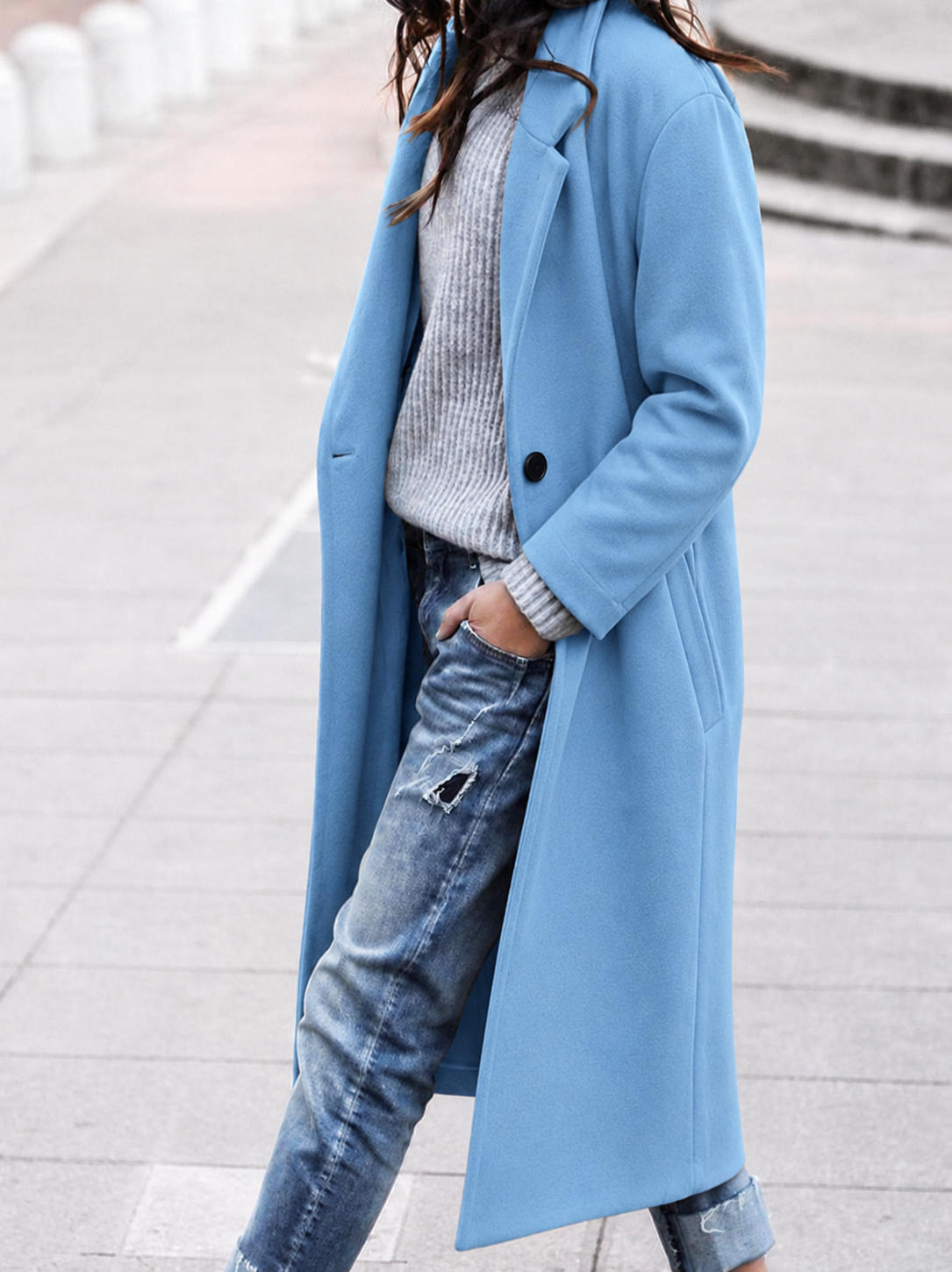 Lara | Women's Oversized Lapel Trench Coat